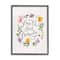 Stupell Industries Faith Love Family Quote Traditional Floral Wreath in Black Frame Wall Art